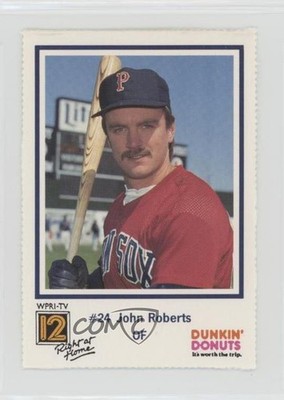 1989 Dunkin' Donuts Pawtucket Red Sox John Roberts 0q3