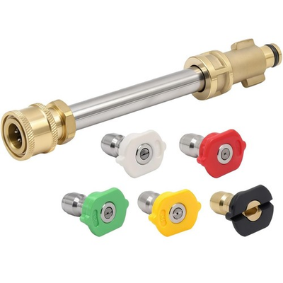 #ad For Dewalt Ryobi Pressure Washer Quick Connect Adapter With 5 Spray Nozzles $18.59