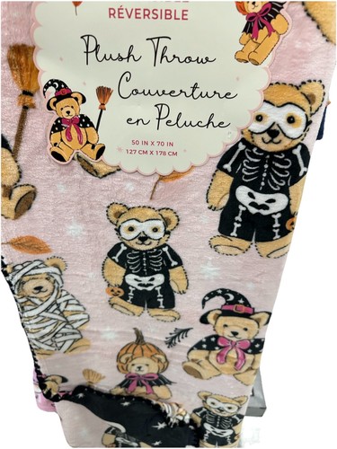 Plush Throw Reversible Teddy Bear Halloween Costume - Picture 3 of 3