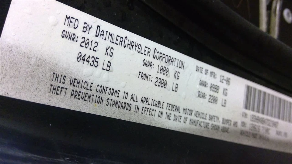 Chasis ECM sin asiento delantero montado se adapta a calibre 07 1702953 Foto 4 de 4