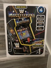 Arcade Classics WWE Wrestlefest Countercade Machine Retro with 4 Authentic Games