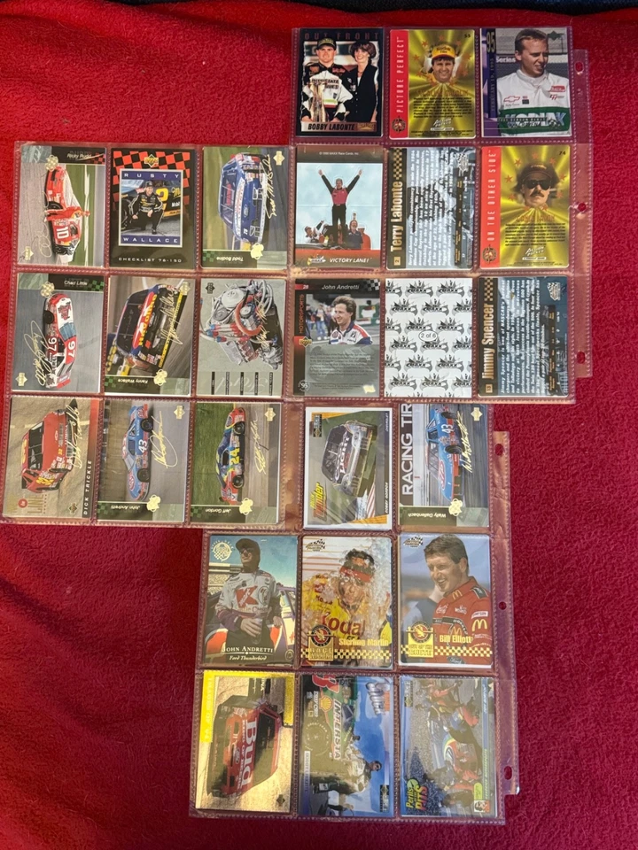 Tarjetas coleccionables mixtas de Nascar que incluyen Rusty Wallace, Jeff Gordon, Dale Jarrett Foto 2 de 2