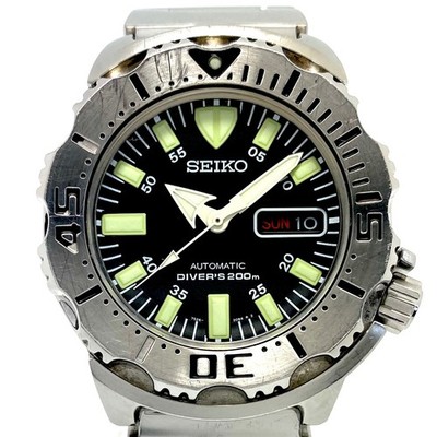 Seiko Black Monster SKX779 Taucher Automatikuhr 200m Water Resistant gebraucht