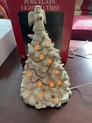Trimmings Etc vintage Porcelain lighted white Christmas tree