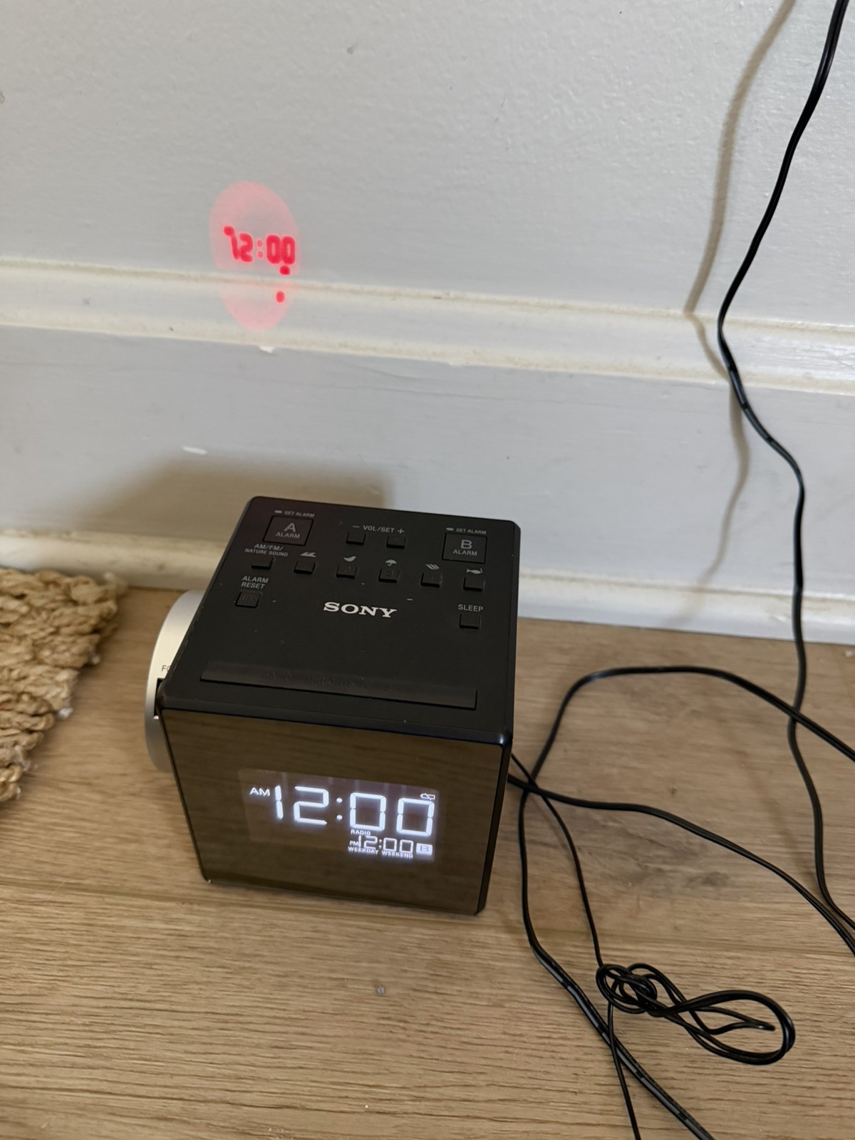 Radio With Time Projector Nature Sounds Usb Tested