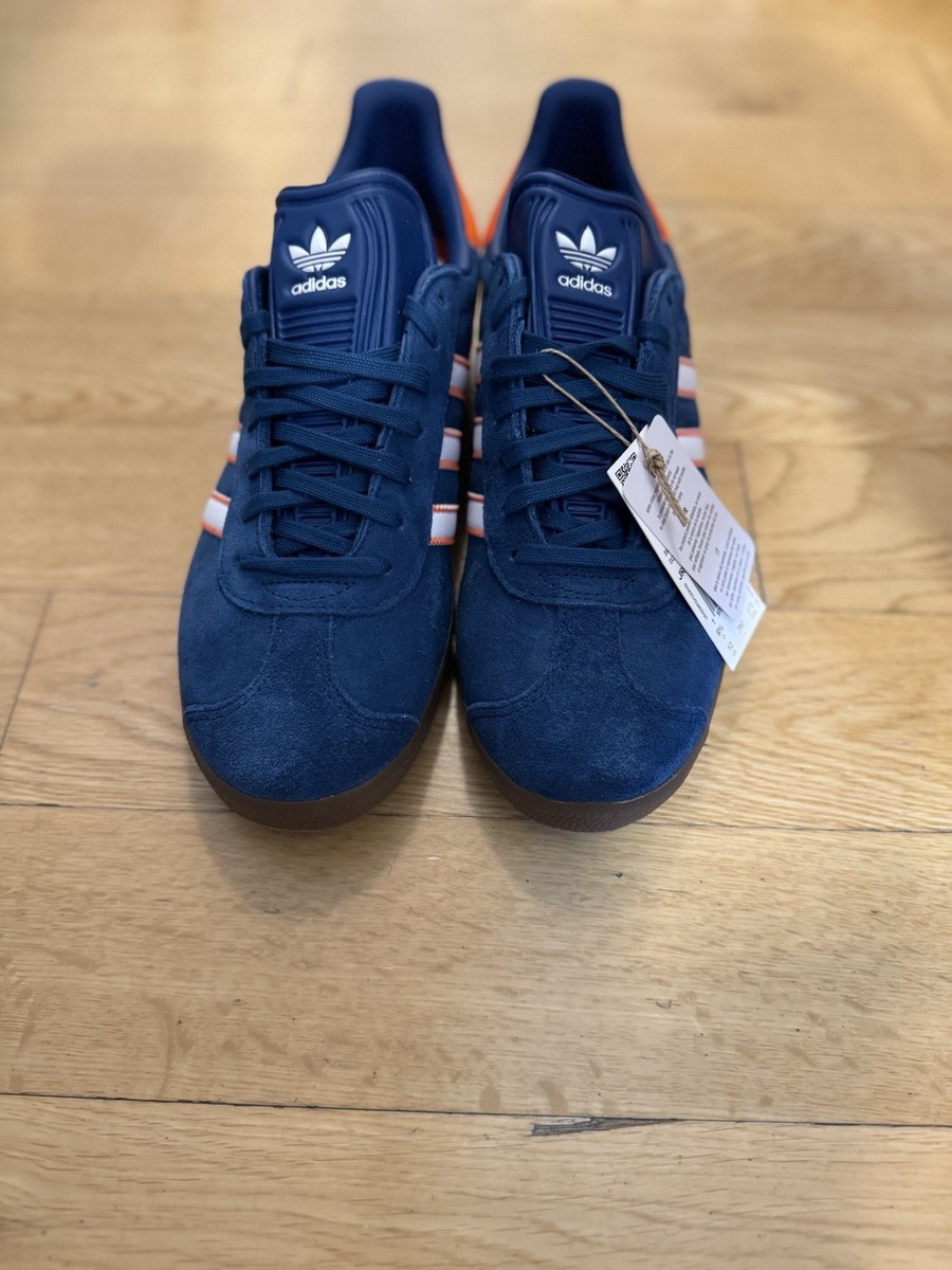 adidas Gazelle Navy Blue Orange Men display picture 3