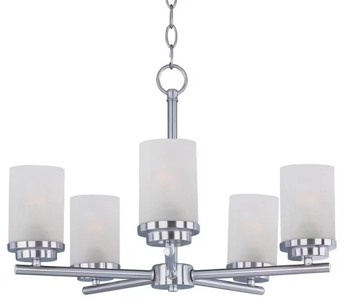 Maxim Lighting 10205FTSN Corona 5-Light Chandelier in Satin Nickel - Picture 1 of 2