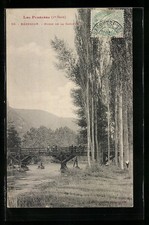 Old postcard Barbazan, Bords de la Garonne 1906 