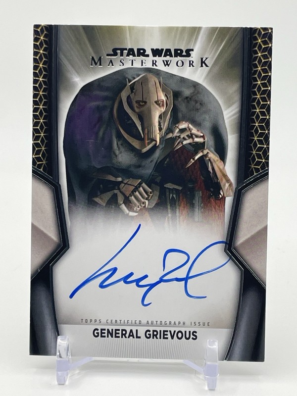 2025 Star Wars Masterwork Matthew Wood as General Grievous On Card Auto #A-MW