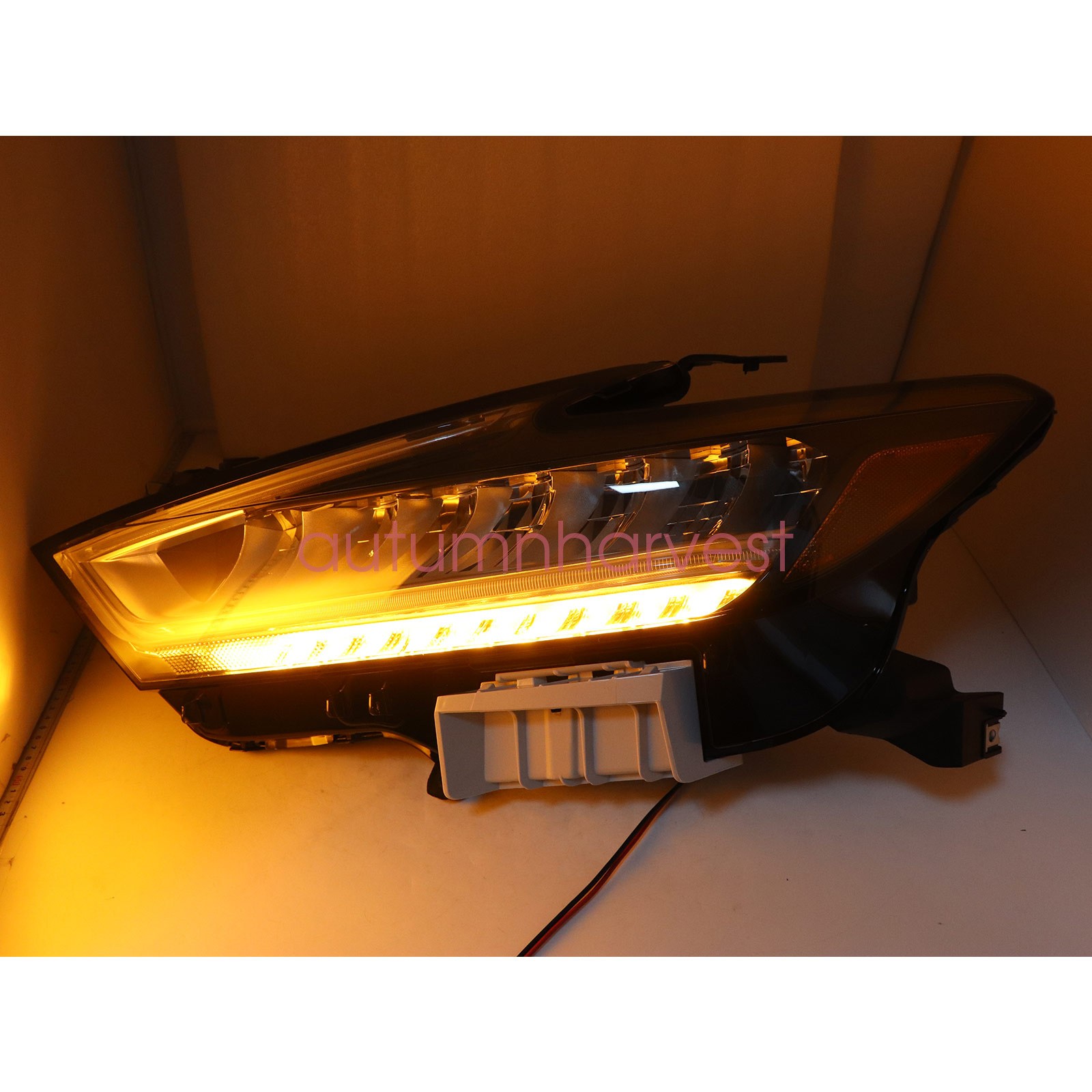 Fits Nissan Maxima 2019 2020 2021 Headlight LED Housing Chrome Driver Left Side