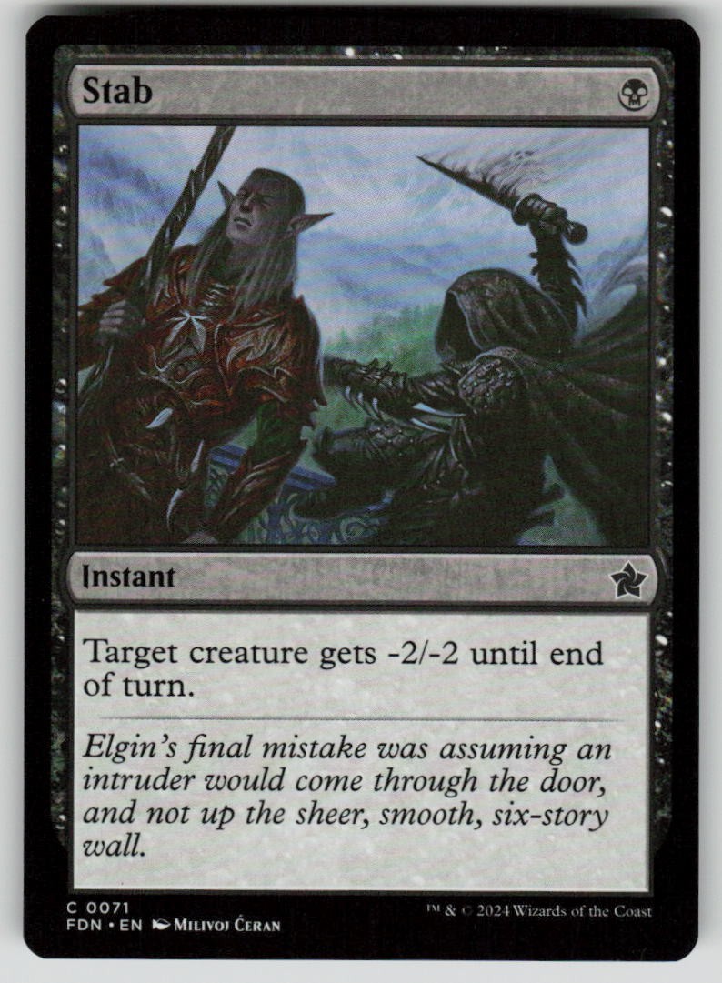 Stab Common Foundations 71 MTG Near Mint 2024