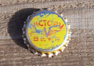 Vintage VICTORY BEER Cork Bottle Cap WWII RARE