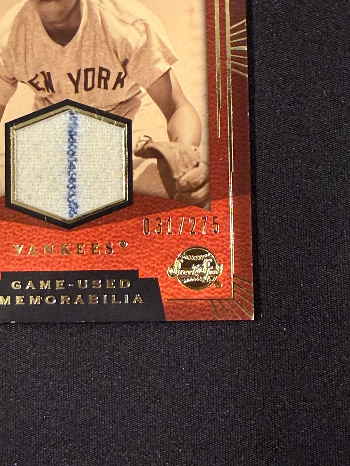 2004 Upper Deck Sweet Spot Classic -  Elston Howard Game-Used Jersey /275  view 3