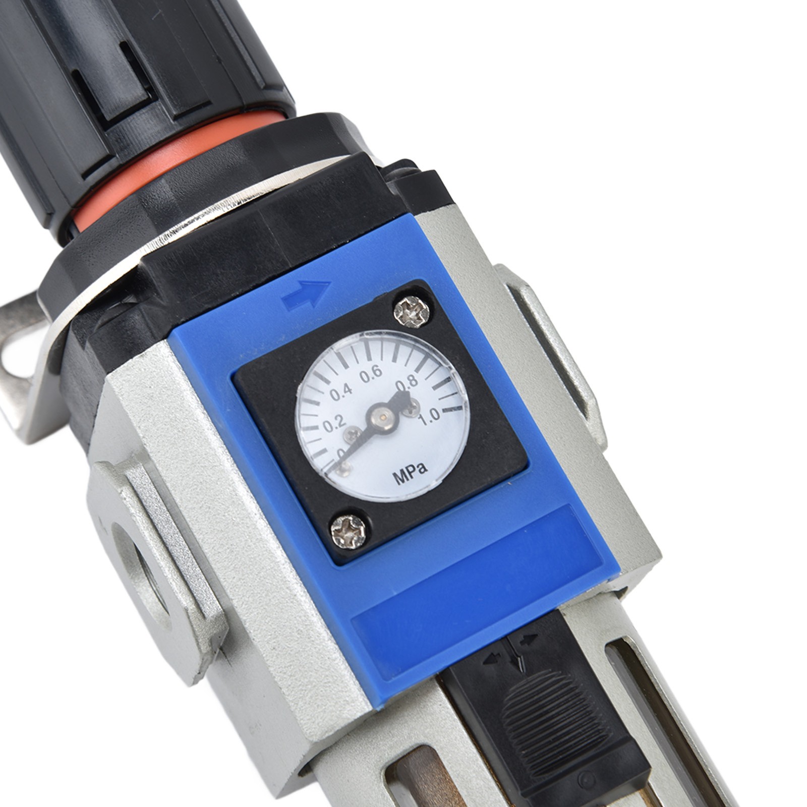 Air Compressor Filter Pressure Regulator Water Oil Separator With Gauge Acc