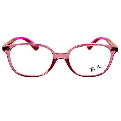 Ray Ban Jr RB1598 Unisex  Kids Plastic Eyeglass Frame 3777 Transparent Red 47-16