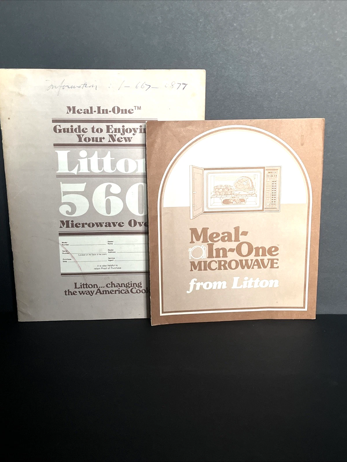 Vintage Litton Model560 Microwave Oven Instruction Manual User Guide Recipes