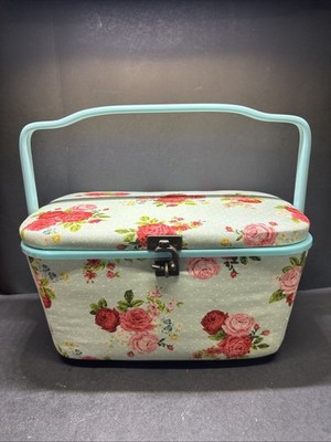 Vintage Sewing Box -Rose Pattern