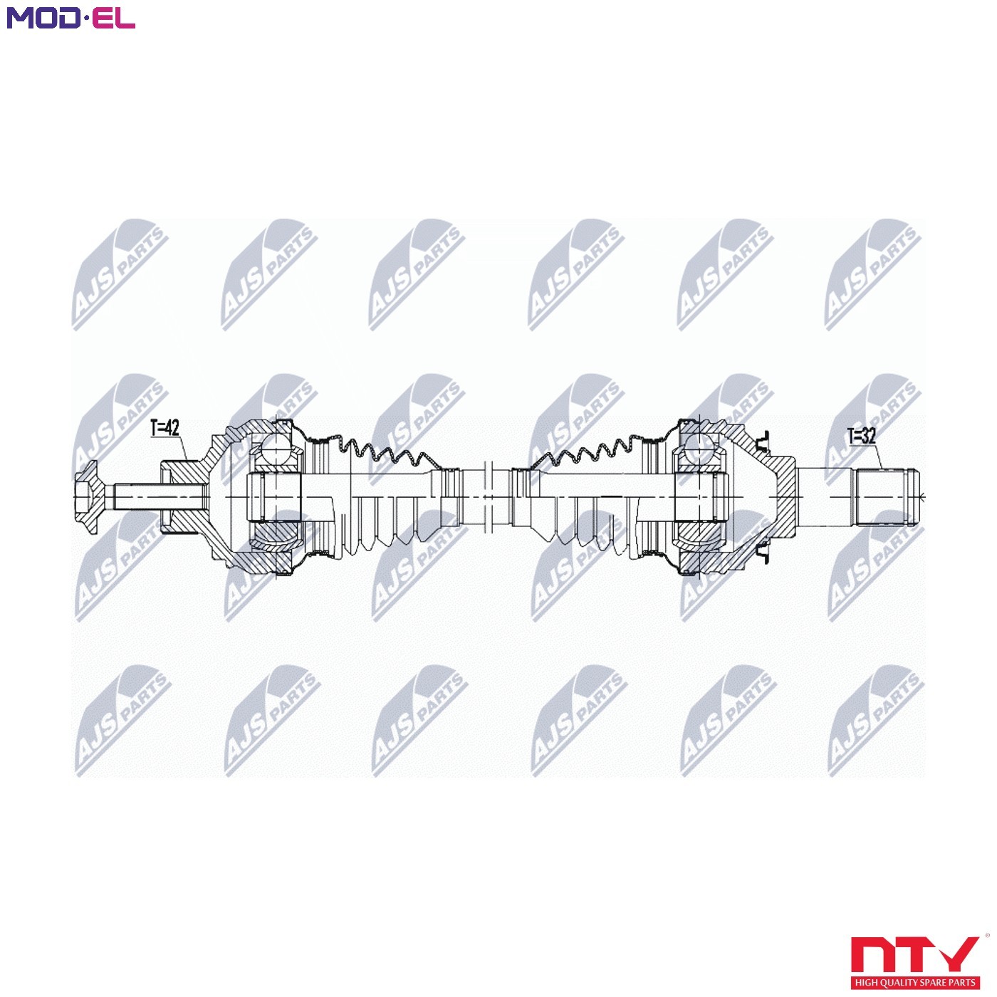 Driveshaft Rear Axle Left NPW-PS-004 NTY for PORSCHE MACAN - Image 10