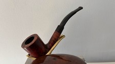 Charatan’s Make Belvedere 572 DC Pfeife, London England, Bent, schönes Grain