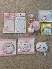 Chiikawa Official Authentic 8pc Lot Set Sanrio Pins Badges Plush Keychain Mirror