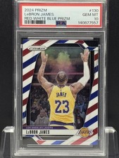 LeBron James [Red White Blue] #130 Prices | 2024 Panini Prizm