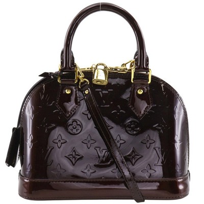 Louis Vuitton Alma BB Handbag 2WAY Shoulder M91678 Monogram Vernis All [SKU:17]