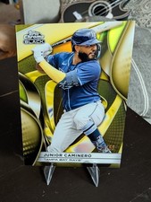 Junior Caminero 2025 Topps Chrome Black #135 Gold  /50