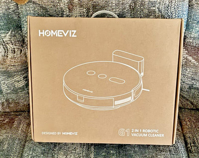 Homeviz G1 Robot Vacuum Cleaner 8000Pa Suction | Smart Mapping | Auto Empty | 2 