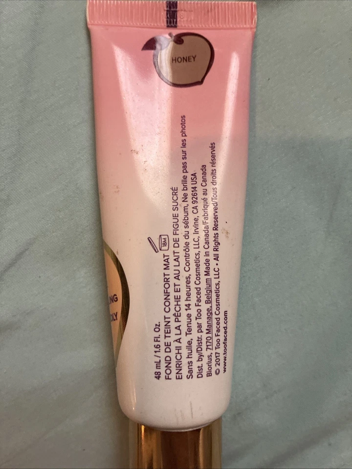 Too Faced Peach Perfect Comfort Matte Foundation 1.6 oz (48 Ml) Color; Honey - Image 2 of 4