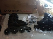 Roller Derby Aerio Q-84 Men's Inline Skate - Black/Blue Size 6 Men/7 Women  s