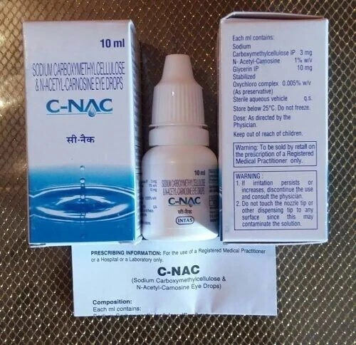 1 pack C-Nac Lubricates Eye Drop ( N - Acetylcarnosine ) 10ml