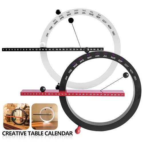Perpetual Calendar Magnetic Ball Calendar Manual Switch for Desktop Decoration - Picture 3 of 9