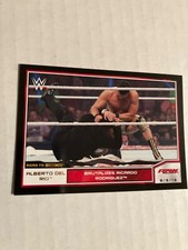 Alberto del rio 2014 topps bronze parallel wwe insert wrestling cards see scan