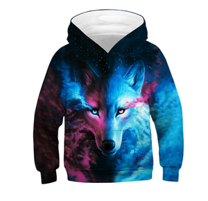 wolf hooded sweatshirt