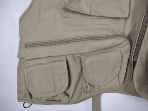 Vintage Fly Fishing Vest Rare Wulff Stream Designs Beige | Size M - Picture 3 of 8