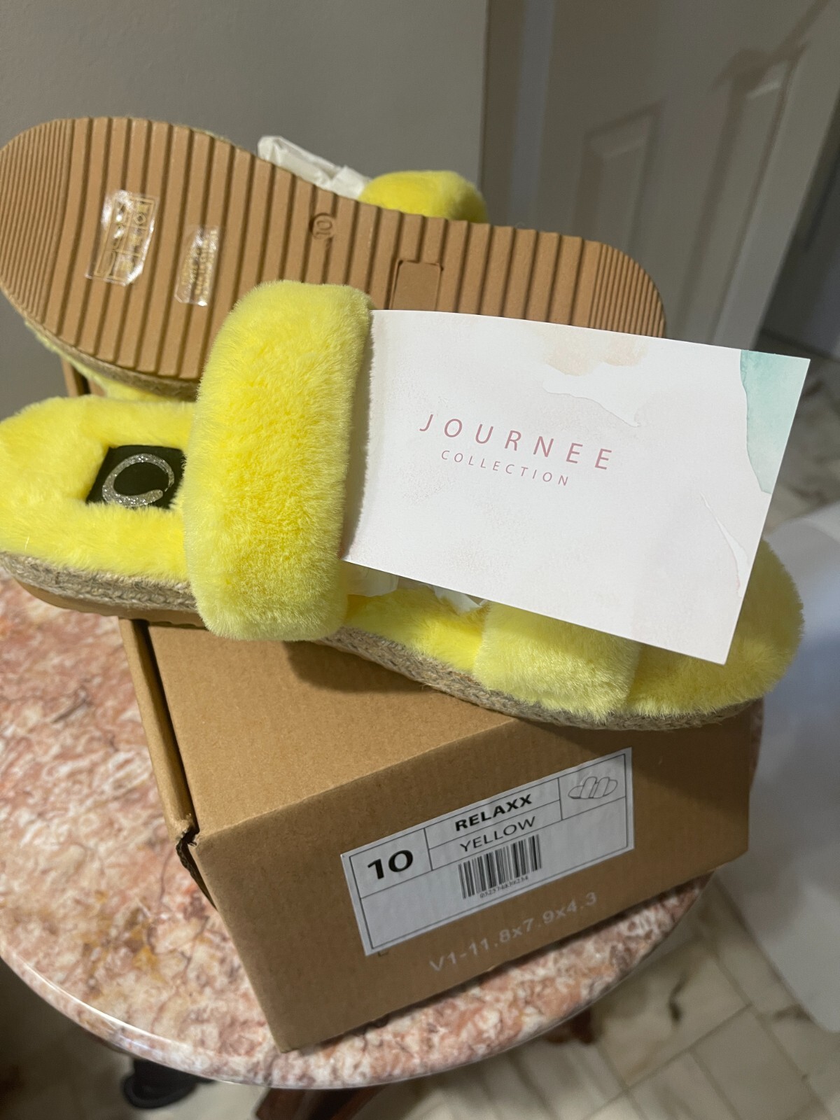 PANTOFOLA D’ORO Journee Collection Ciabatte Espadrillas Donna Relaxx Comfort Slid Pelliccia Ecopelliccia S10