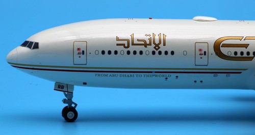 Avión diecast JC Wings 1:200 Etihad Airways B777-200LR modelo A6-LRB solapa hacia abajo - Imagen 8 de 13