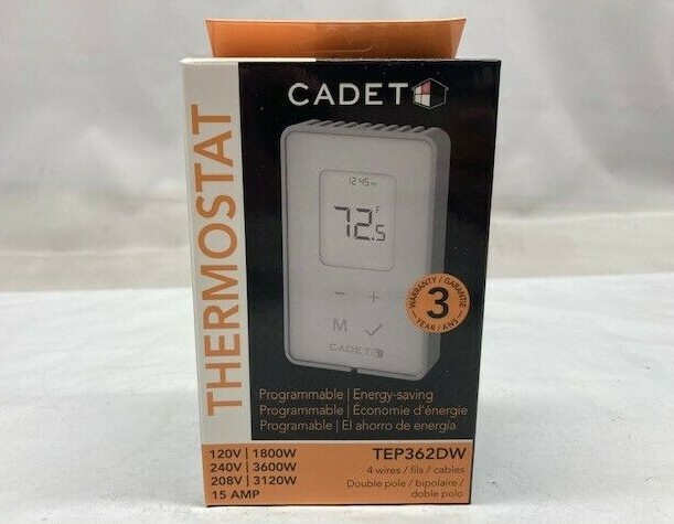 Cadet TEP362DW EnergySaving Double Pole Programmable  Thermostat,15A,120/208/208V 27418082046 | eBay