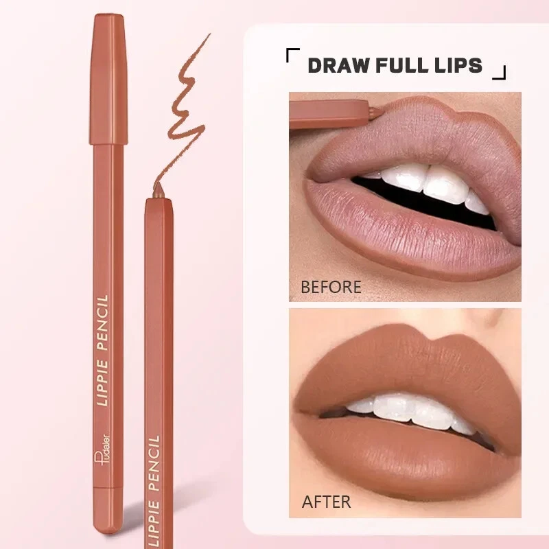 New Velvet Matte Lip Liner Pen Plump Natural Outline Lipliner Lip Contour Pencil - Image 3 of 4