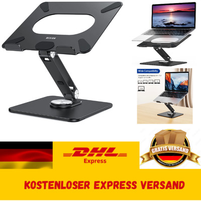 Laptop Ständer 360° Drehbar, 10-15.6'' Ergonomisch Schwarz