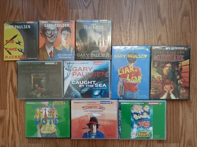 Gary Paulson Lot of 10 Brilliance Audio Childrens Books on CDs Unabridged NEW