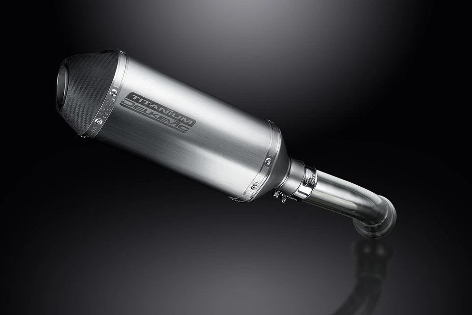 BMW K1200R 2005-2009 Delkevic Slip On 10" X-Oval Titanio Kit Silenciador Escape Foto 2 de 4