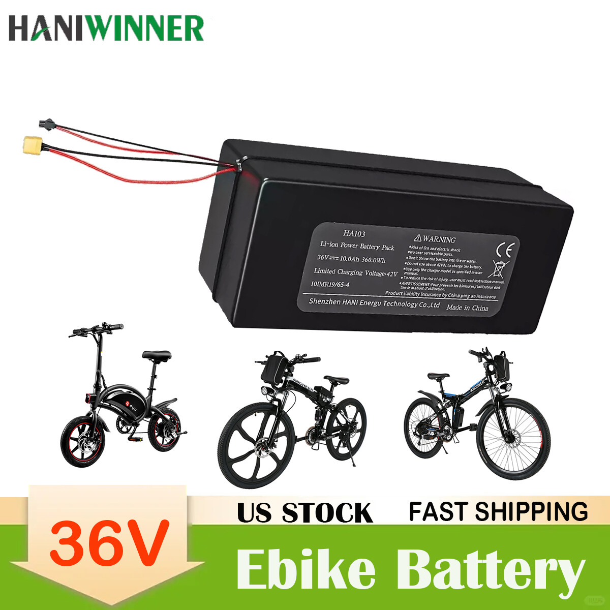 Jetson Bolt Pro Electric Bike Ebike li-Battery 36v 10AH 6Ah 