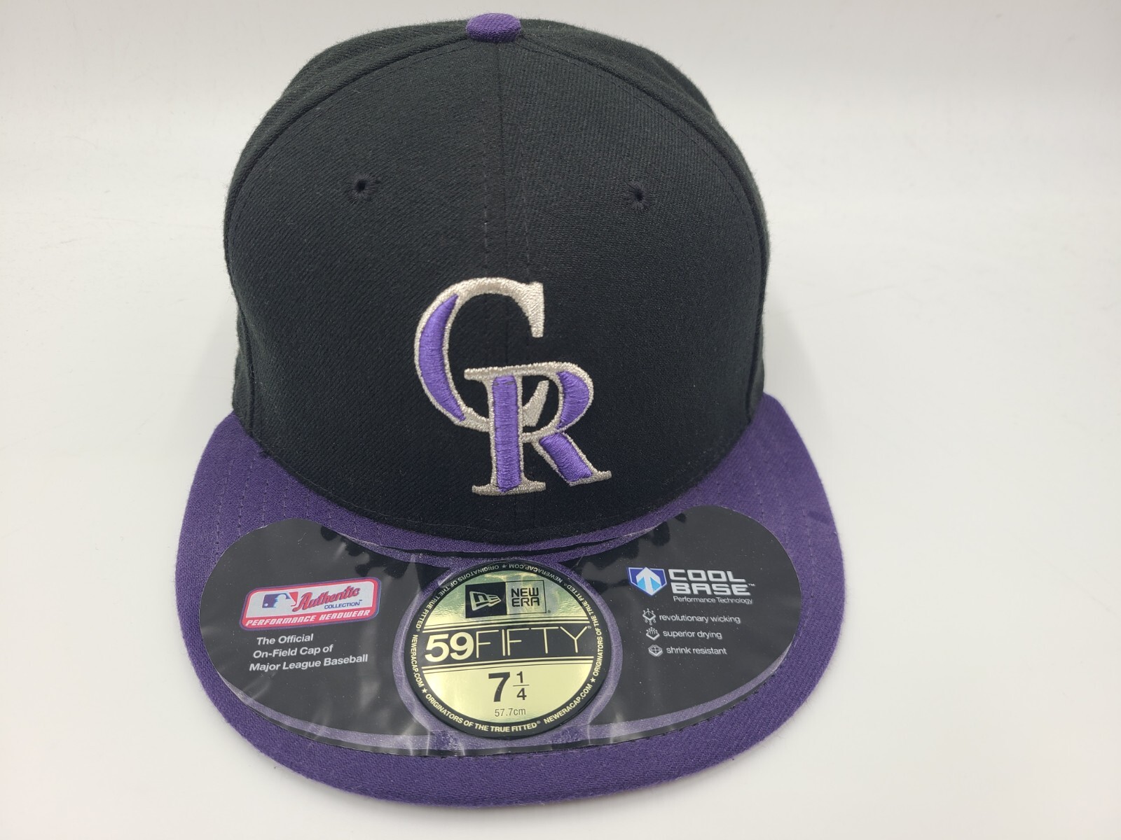 Colorado Rockies New Era 59Fifty Fitted 7 1/4 Hat Cap MLB Baseball Black Purple