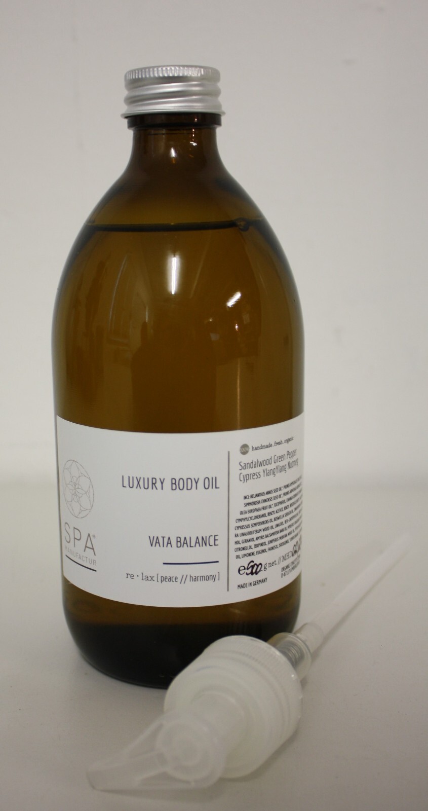 Luxury Body Oil Vata Balance, 500 ml, MHD abgelaufen: 02/2024, UVP: 297,50 €