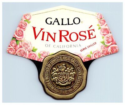 1950's-70's Gallo Vin Rose California Wine Label Original S58E