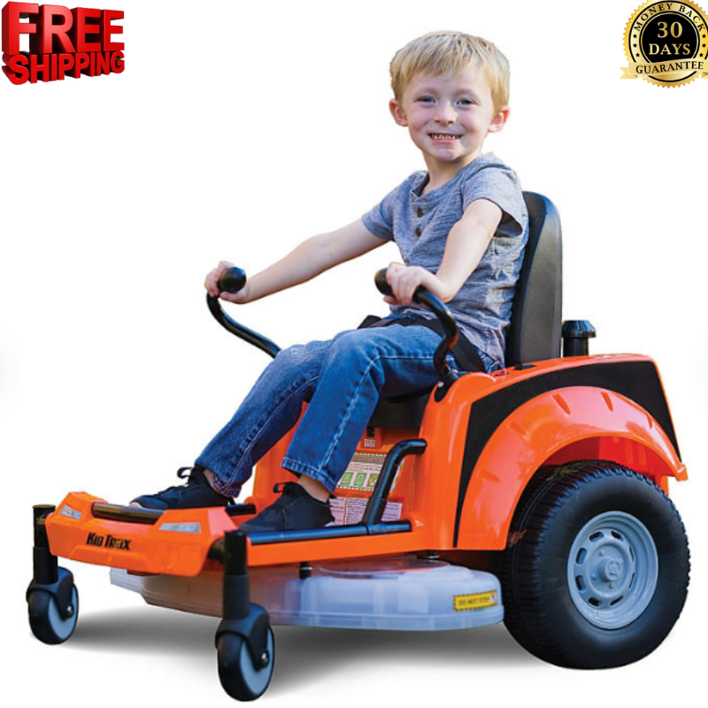 Kid Trax Zero Turn Lawn Mower 12-Volt Ride-On, 360° Spins