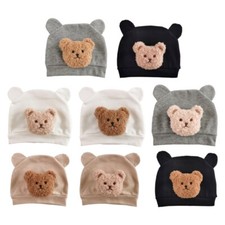 Plush Bear Ear Baby Hat Cute Cartoon Fetal Caps Newborns Warm Bonnet Essential