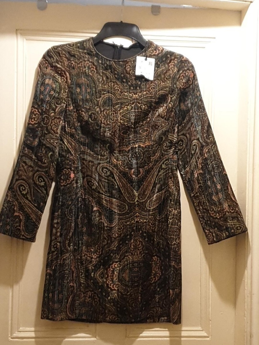 Short Imprimé Floral Et Pied-de-poule ZARA - Taille S - Neuf Avec étiquettes