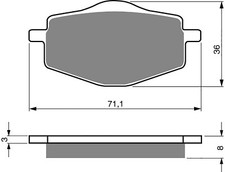 Goldfren Front Brake Disc Pads K5 For Gilera Apache 125 1992